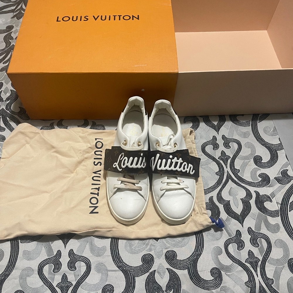 Louis Vuitton white tennis shoes